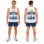 Custom Name Runs Boston 26.2 Running Singlet Unisex Marathon Tank Top