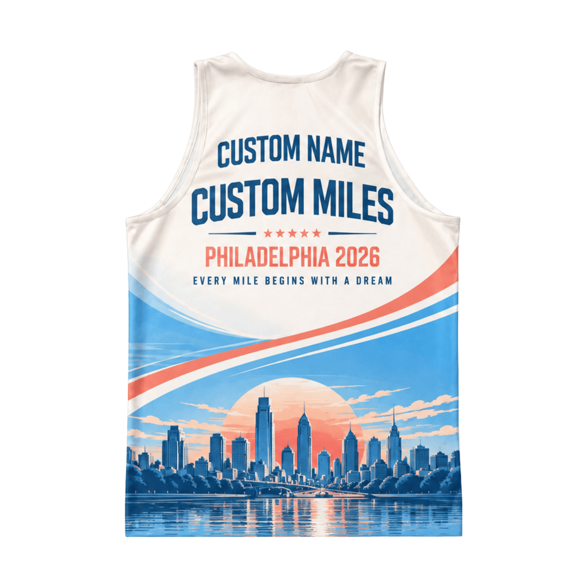 Custom Philadelphia Race 2026 Running Singlet Unisex Marathon Tank Top