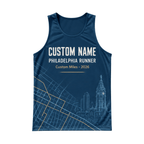 Custom Philadelphia Runner Running Singlet Unisex Marathon Tank Top