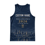Custom Philly Liberty Bell Running Singlet Unisex Marathon Tank Top