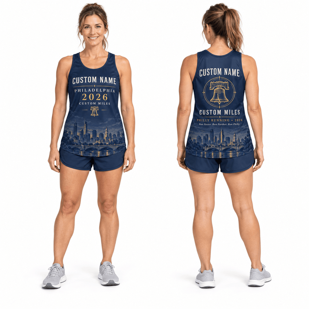Custom Philly Liberty Bell Running Singlet Unisex Marathon Tank Top