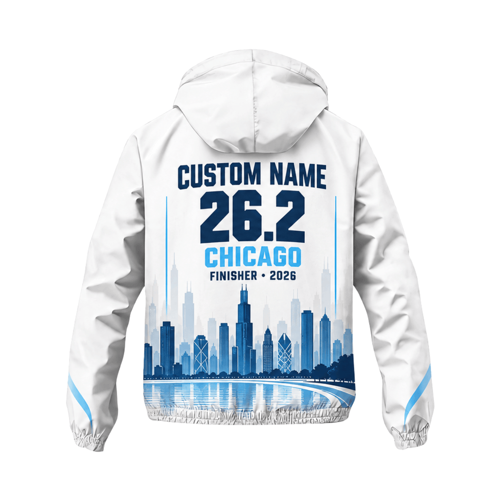 Customized Chicago Finisher 26.2 Miles 2026 Running Windbreaker Jacket