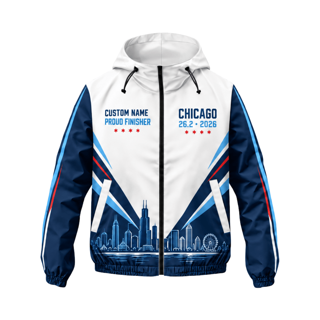 Customized Proud Chicago Finisher 26.2 2026 Running Windbreaker Jacket