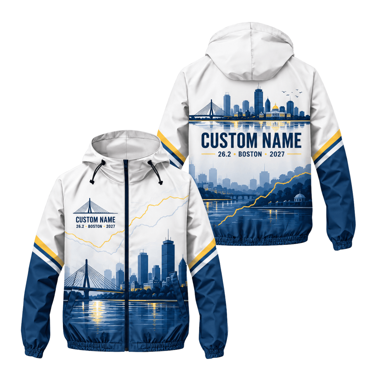 Customized 26.2 Boston 2027 Running Windbreaker Jacket