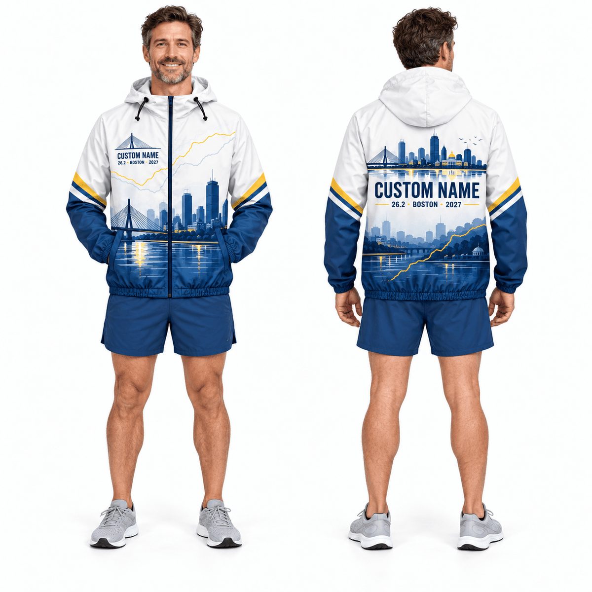 Customized 26.2 Boston 2027 Running Windbreaker Jacket