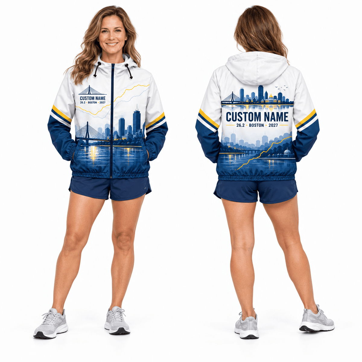 Customized 26.2 Boston 2027 Running Windbreaker Jacket