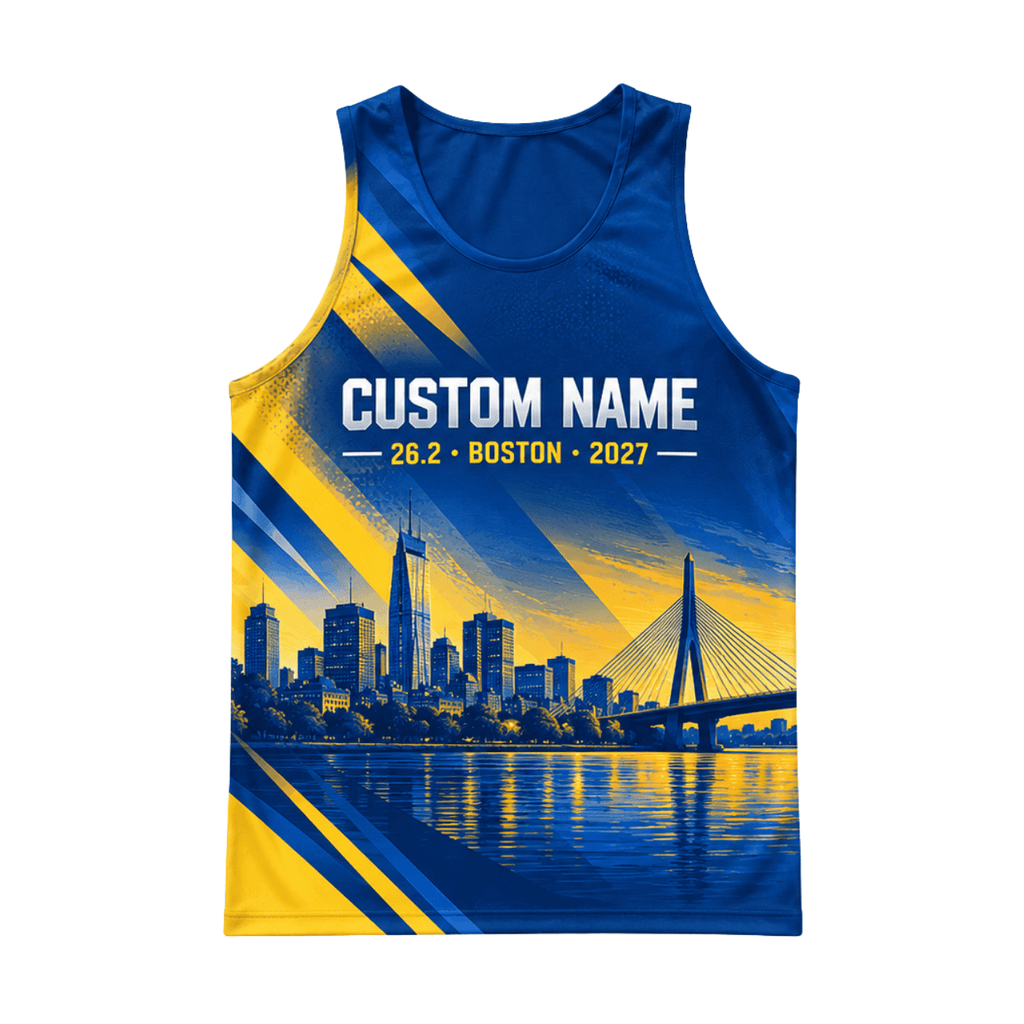 Customized Boston 26.2 2027 Running Singlet Unisex Marathon Tank Top