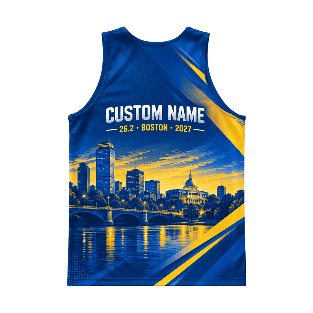 Customized Boston 26.2 2027 Running Singlet Unisex Marathon Tank Top