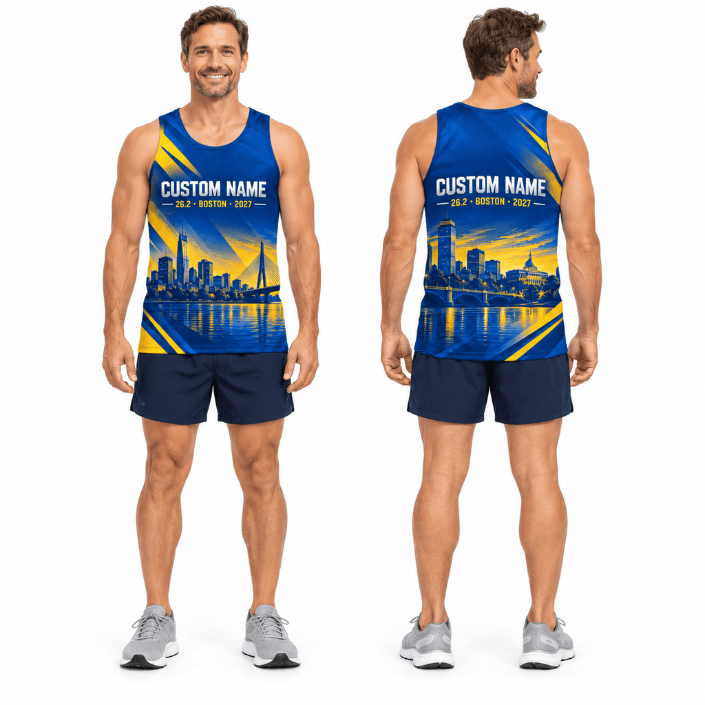 Customized Boston 26.2 2027 Running Singlet Unisex Marathon Tank Top