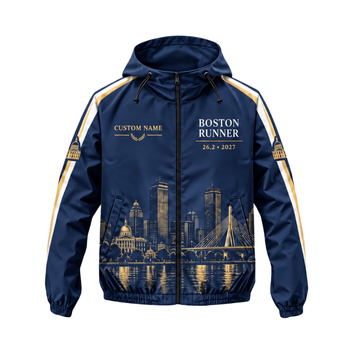 Customized Boston Runner 26.2 2027 Running Windbreaker Jacket