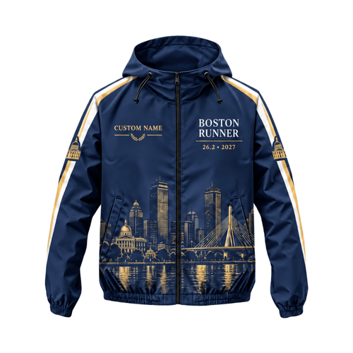 Customized Boston Runner 26.2 2027 Running Windbreaker Jacket