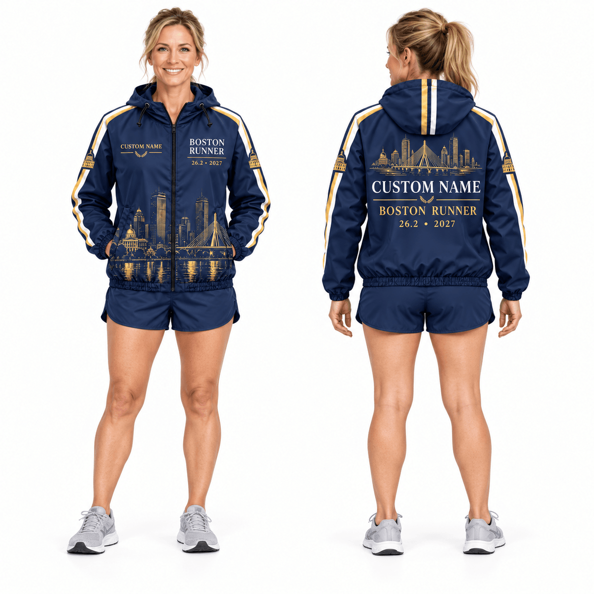 Customized Boston Runner 26.2 2027 Running Windbreaker Jacket