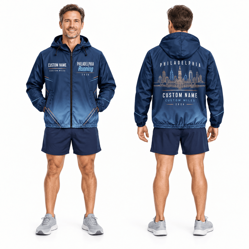 Customized Philadelphia Running 2026 Running Windbreaker Jacket