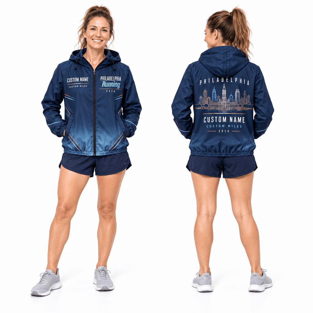 Customized Philadelphia Running 2026 Running Windbreaker Jacket