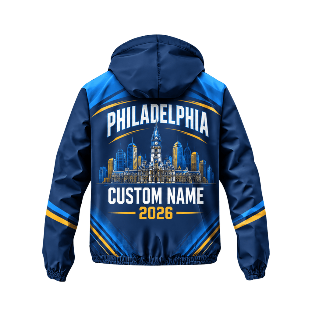 Customized Philly Running 2026 Running Windbreaker Jacket