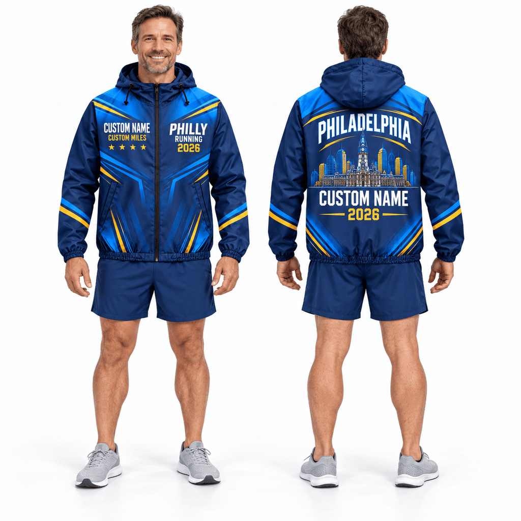 Customized Philly Running 2026 Running Windbreaker Jacket
