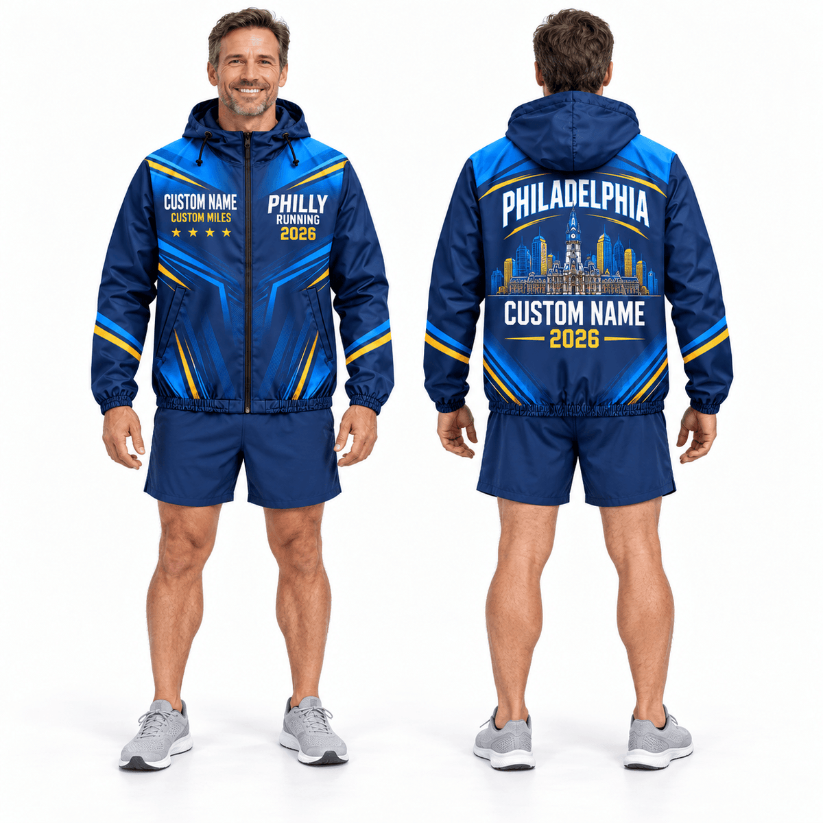 Customized Philly Running 2026 Running Windbreaker Jacket