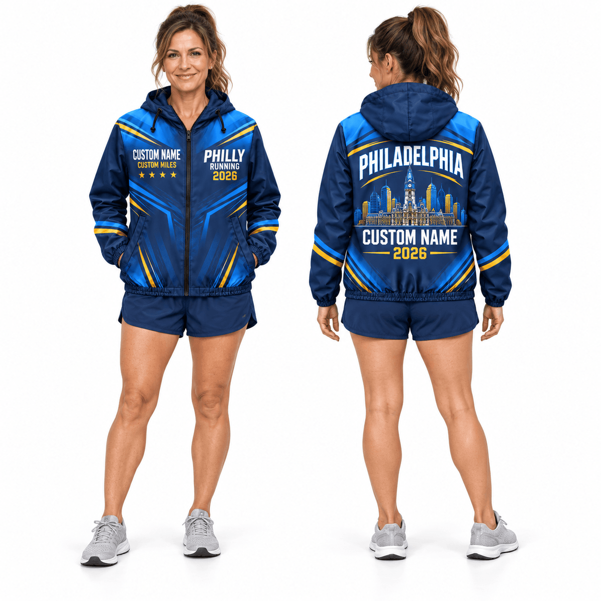 Customized Philly Running 2026 Running Windbreaker Jacket