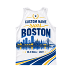 Customized Runs Boston 2027 Running Singlet Unisex Marathon Tank Top