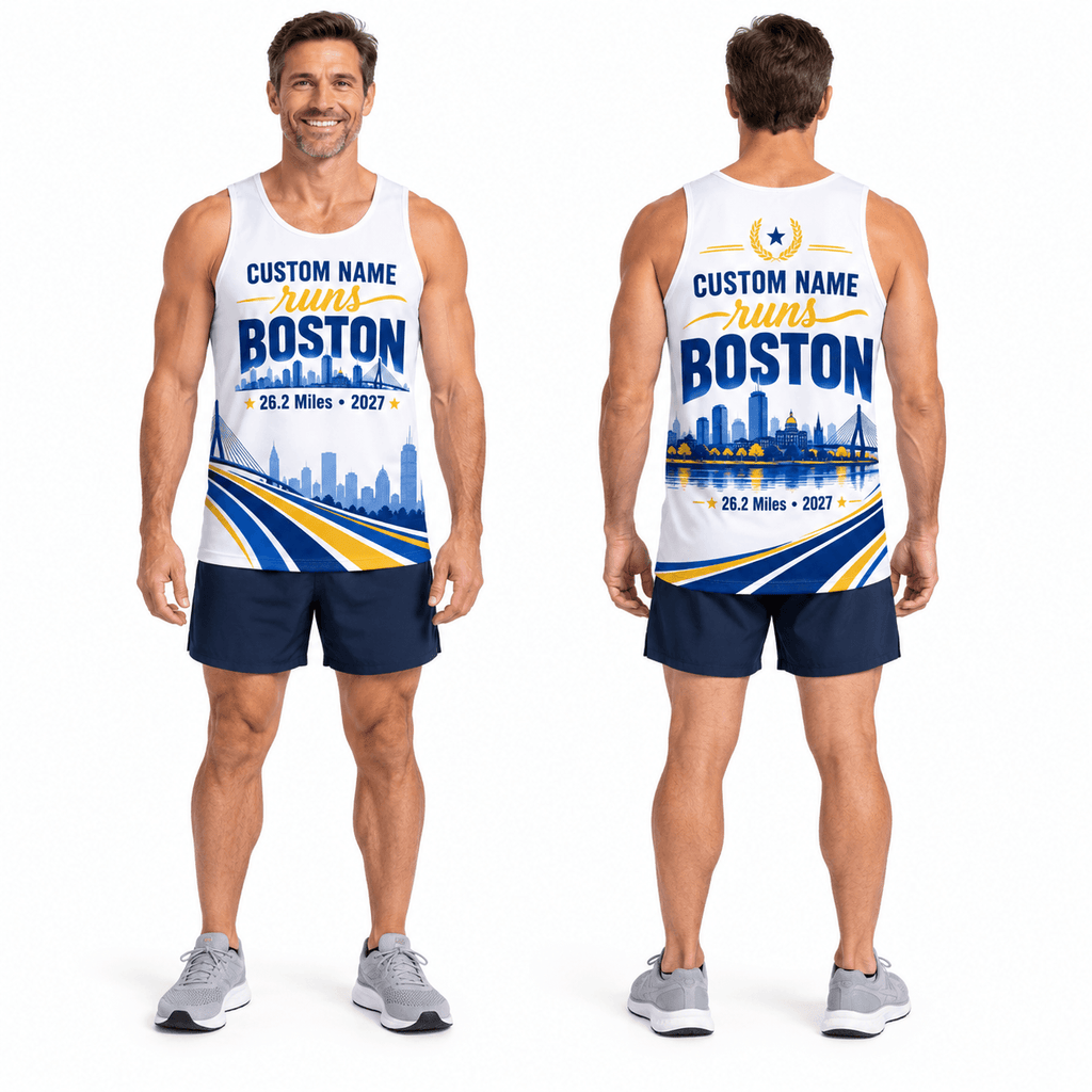 Customized Runs Boston 2027 Running Singlet Unisex Marathon Tank Top