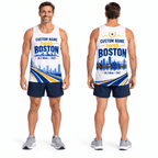 Customized Runs Boston 2027 Running Singlet Unisex Marathon Tank Top