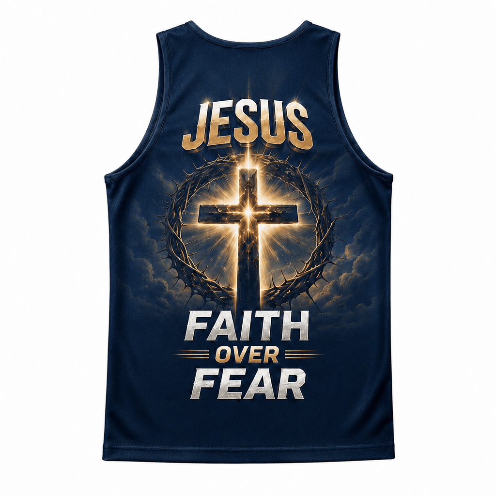 Christian Running Tank Top - Faith Tech Running Singlet