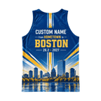 From Hometown To Boston 2027 Running Singlet Unisex Marathon Tank Top
