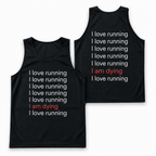 Funny Running Tank Top I Love Running Running Singlet for Men and Women