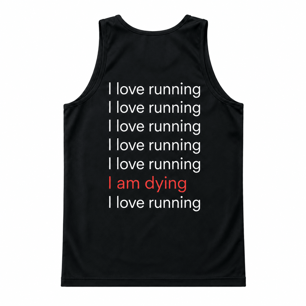 Funny Running Tank Top I Love Running Running Singlet for Men and Women