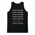 Funny Running Tank Top I Love Running Running Singlet for Men and Women