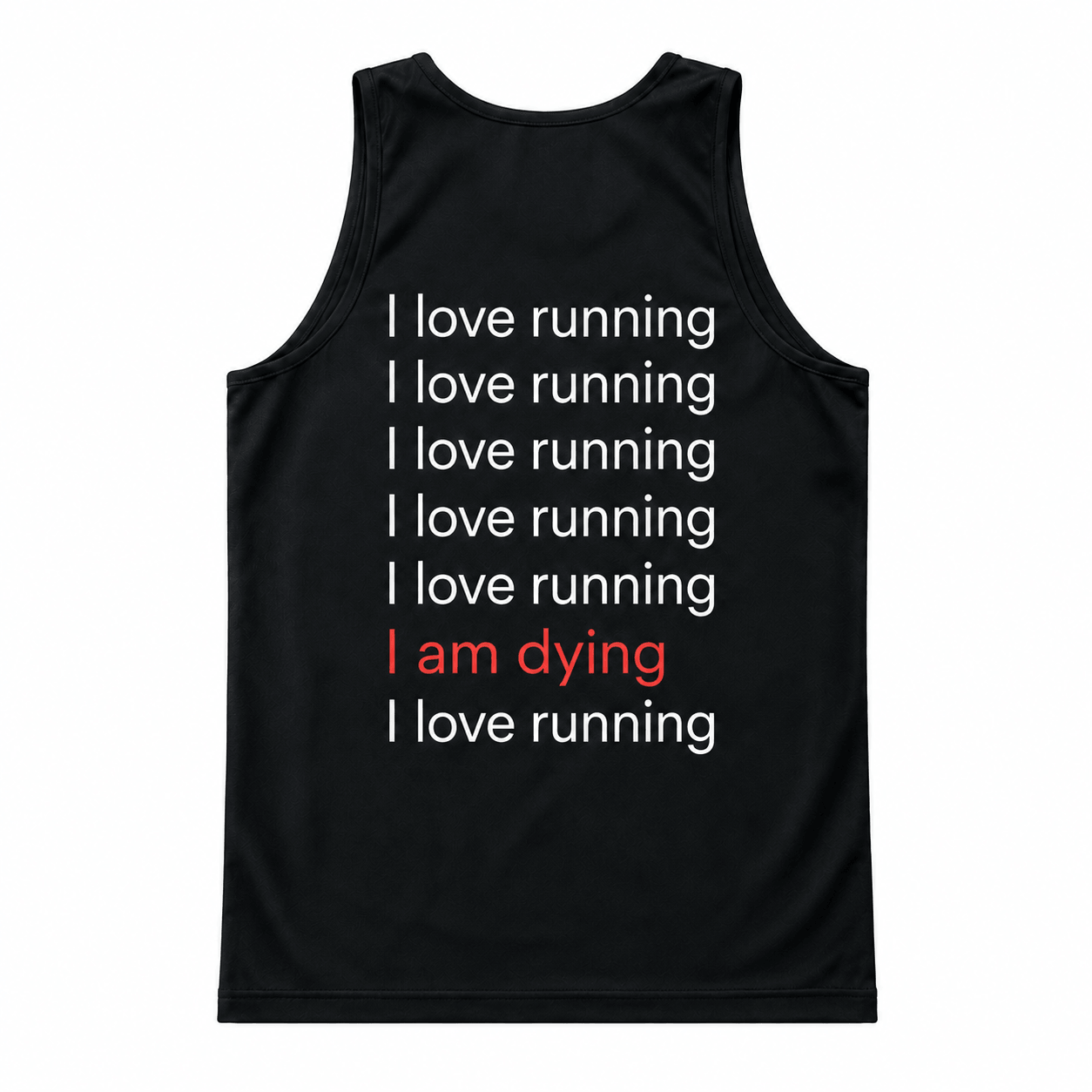 Funny Running Tank Top I Love Running Running Singlet for Men and Women