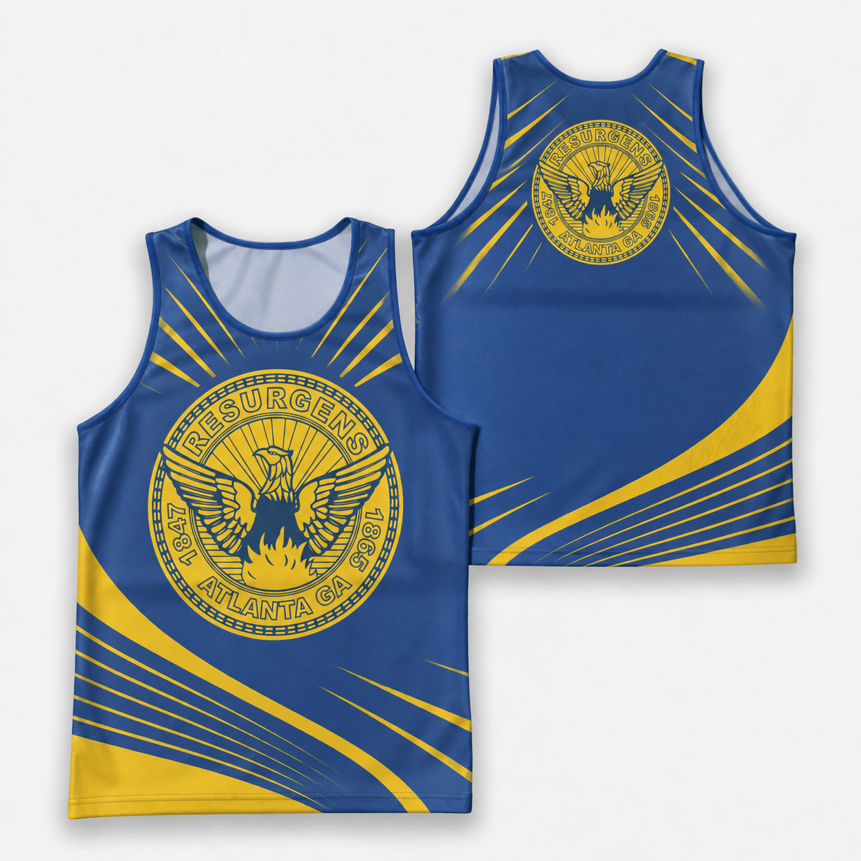 Georgia Running Tank Top Atlanta City Flag Running Singlet for Men and Women