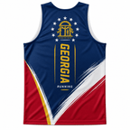 Georgia Running Tank Top Georgia State Flag Running Singlet for Men and Women