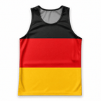 Germany Running Tank Top Black Red Gold Flag Running Singlet for Men and Women