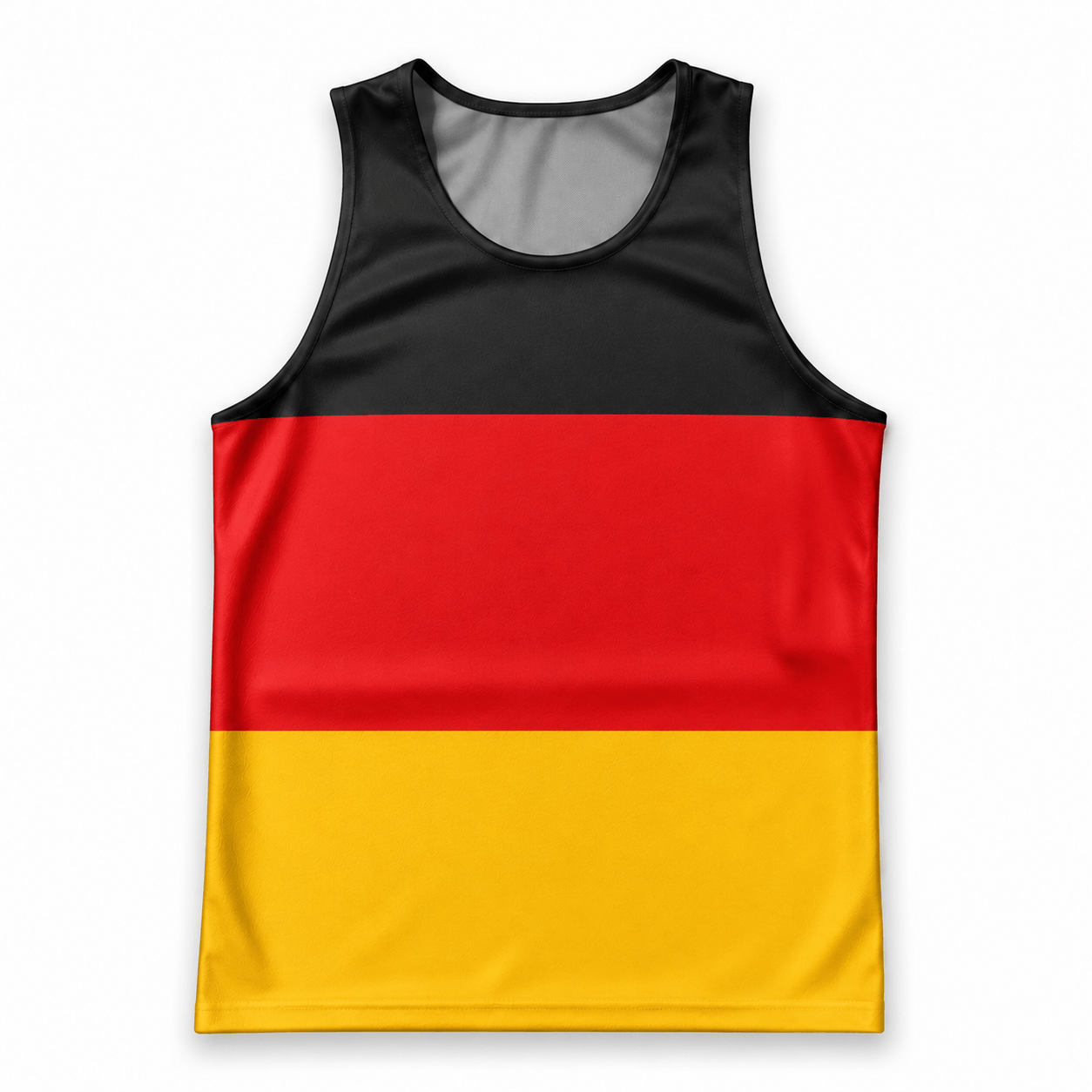 Germany Running Tank Top Black Red Gold Flag Running Singlet for Men and Women