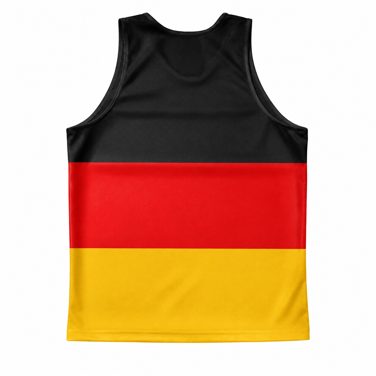 Germany Running Tank Top Black Red Gold Flag Running Singlet for Men and Women