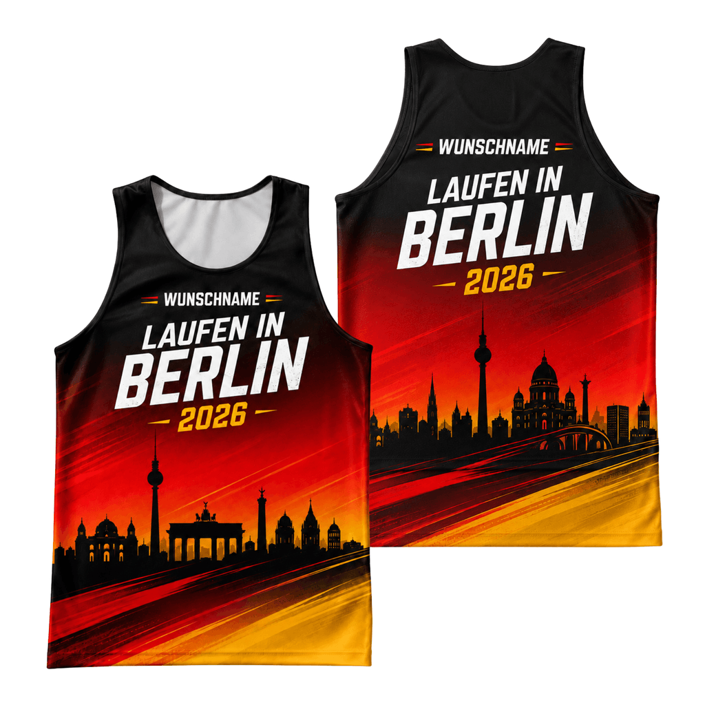 Germany Running Tank Top Custom Name 2026 Berlin Running Singlet for Men and Women