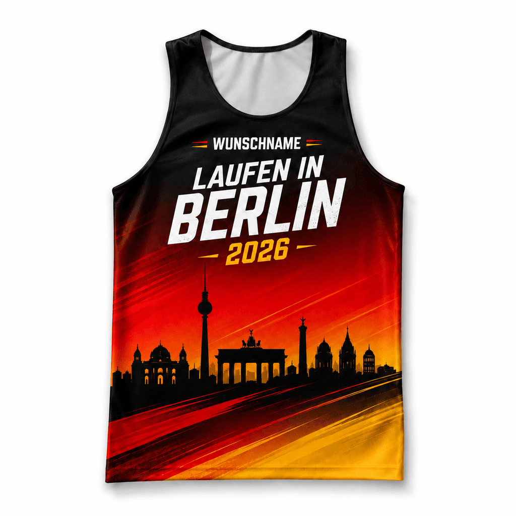 Germany Running Tank Top Custom Name 2026 Berlin Running Singlet for Men and Women