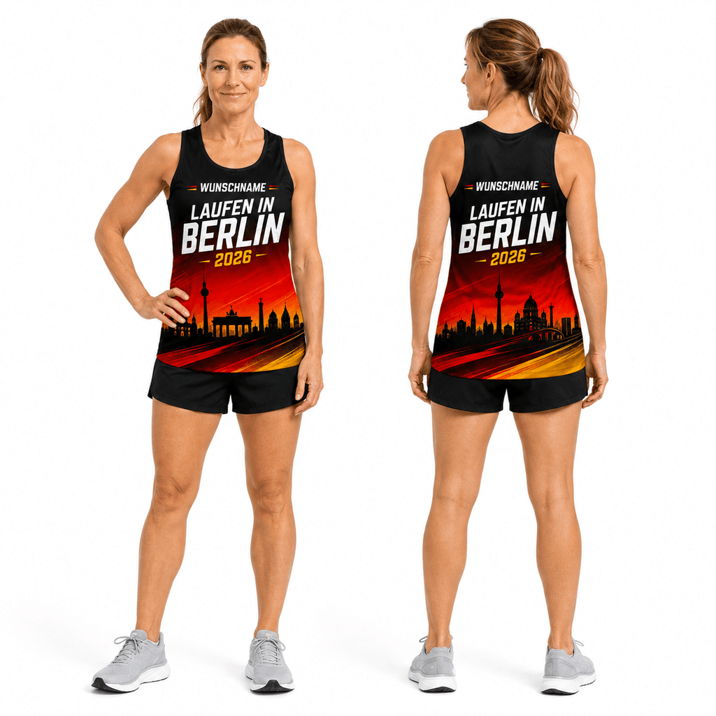 Germany Running Tank Top Custom Name 2026 Berlin Running Singlet for Men and Women