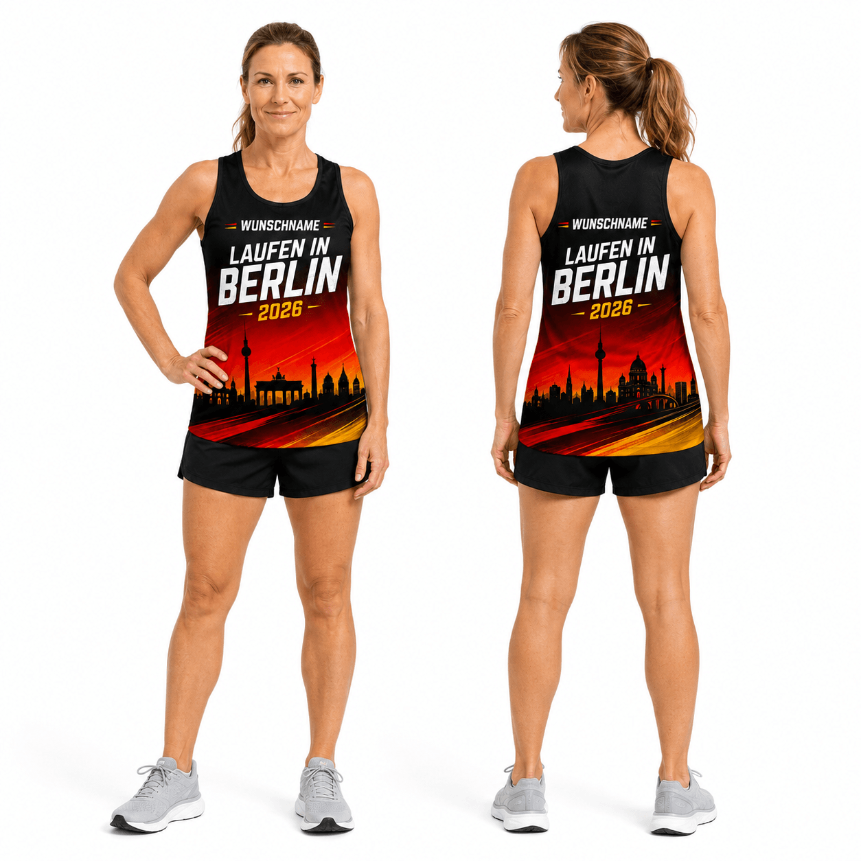 Germany Running Tank Top Custom Name 2026 Berlin Running Singlet for Men and Women