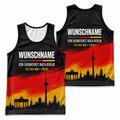 Germany Running Tank Top Custom Name 42.195 KM Berlin Running Singlet for Men and Women