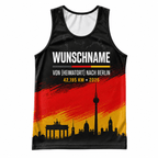 Germany Running Tank Top Custom Name 42.195 KM Berlin Running Singlet for Men and Women