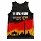 Germany Running Tank Top Custom Name 42.195 KM Berlin Running Singlet for Men and Women