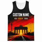 Germany Running Tank Top Custom Name 42K 2026 Road To Berlin Running Singlet for Men and Women