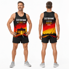 Germany Running Tank Top Custom Name 42K 2026 Road To Berlin Running Singlet for Men and Women