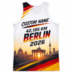 Germany Running Tank Top Custom Name 42K 2026 Sunrise Berlin Running Singlet for Men and Women
