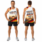 Germany Running Tank Top Custom Name 42K 2026 Sunrise Berlin Running Singlet for Men and Women