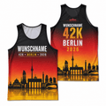 Germany Running Tank Top Custom Name 42K Berlin 2026 Running Singlet for Men and Women