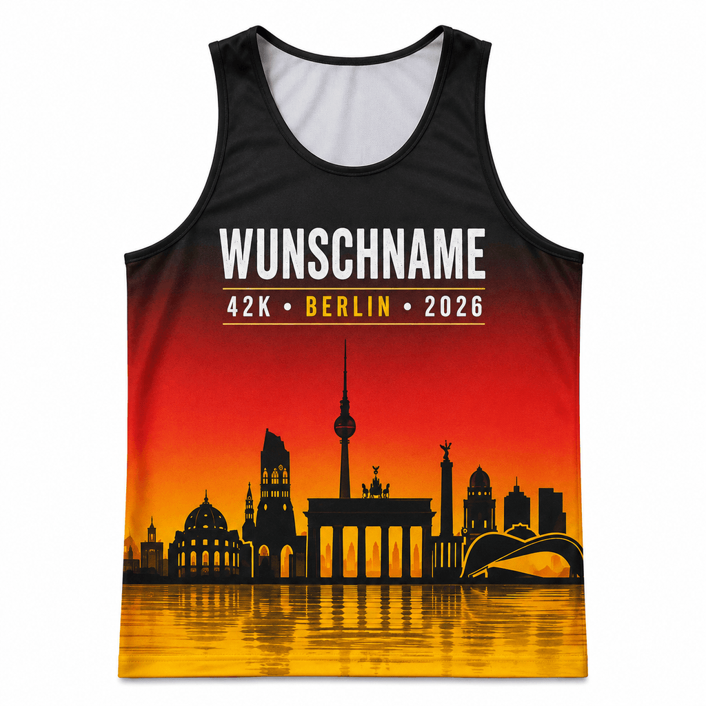 Germany Running Tank Top Custom Name 42K Berlin 2026 Running Singlet for Men and Women