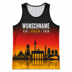 Germany Running Tank Top Custom Name 42K Berlin 2026 Running Singlet for Men and Women
